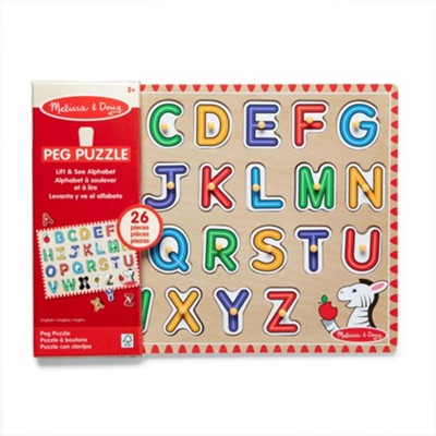 See-Inside Alphabet Peg Puzzle (UC) - 26 Pieces