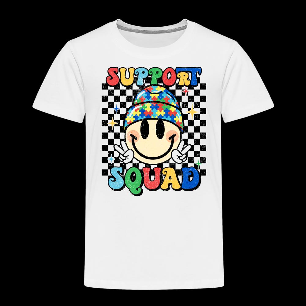 Toddler Girls Support Squad Autism Short Sleeve T-Shirt