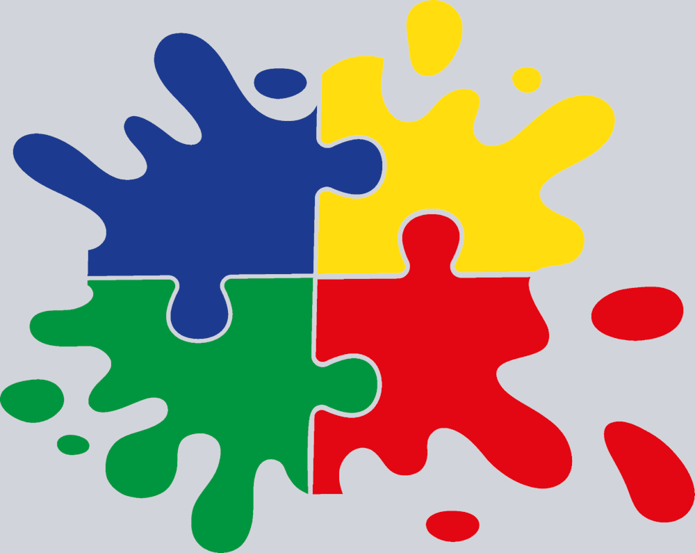 Autism Splash Puzzle - STK00328 (DTF Transfers)
