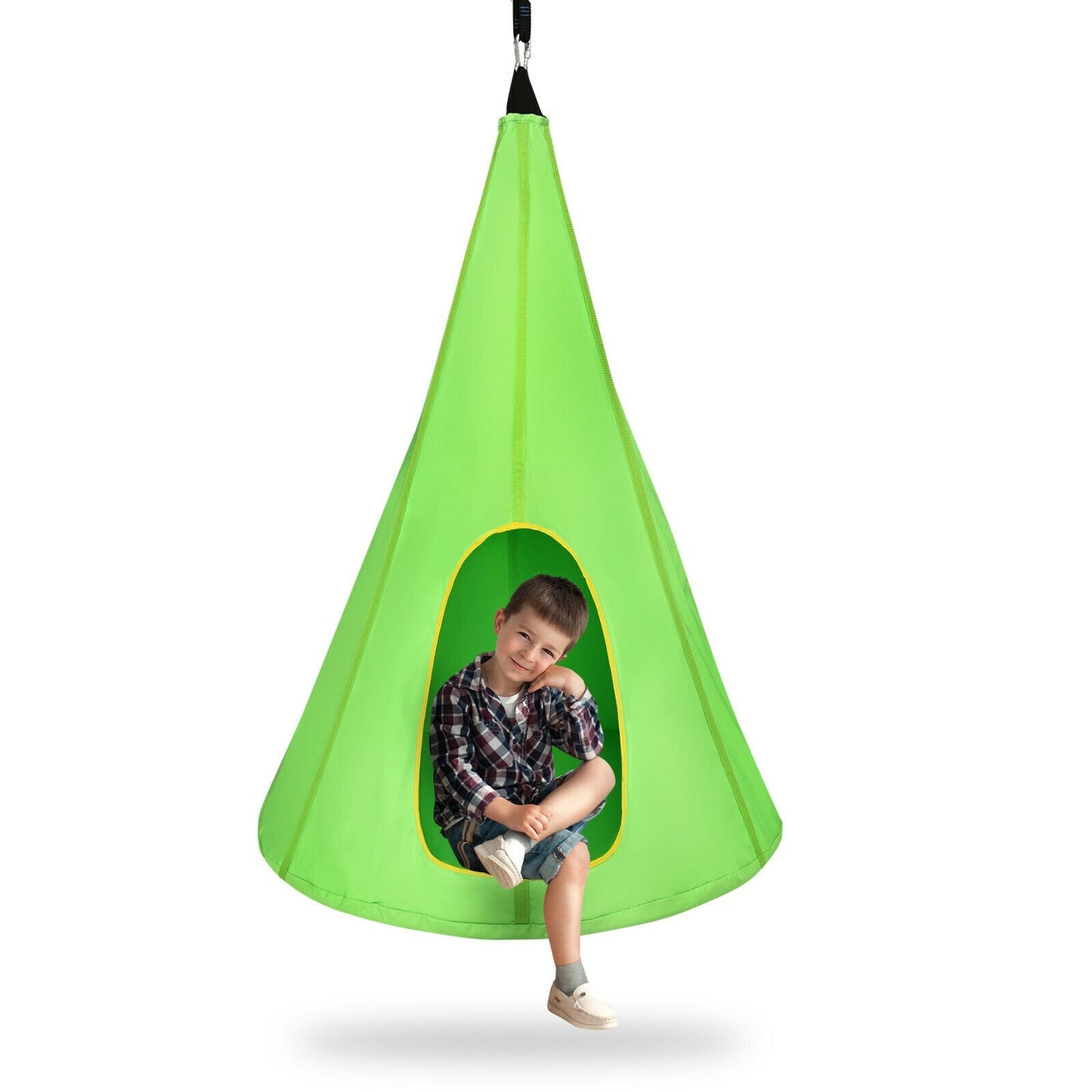 32 Inch Kids Nest Swing Chair Hanging Hammock Seat for Indoor Outdoor