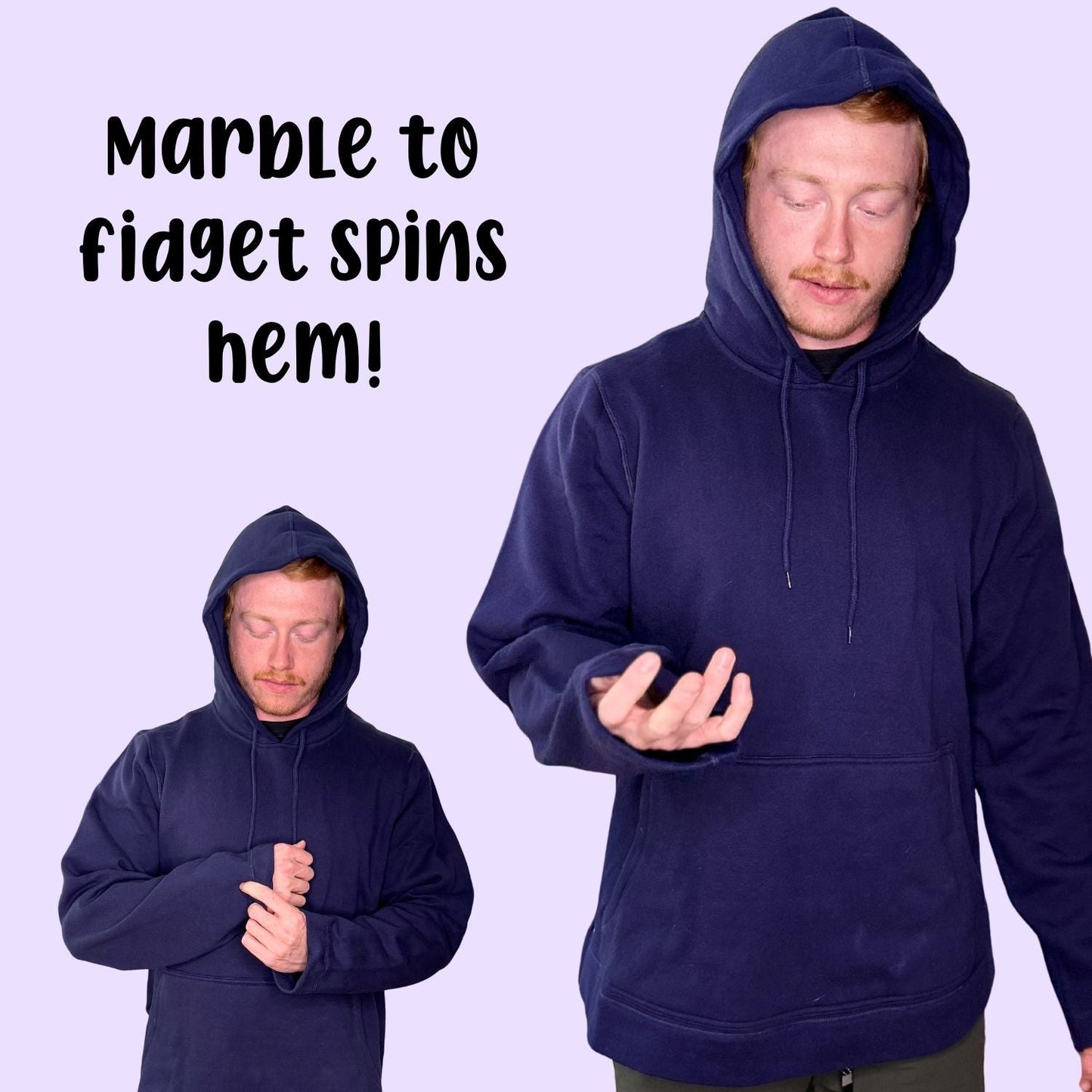 Adult Marble Maze Fidget Hoodie