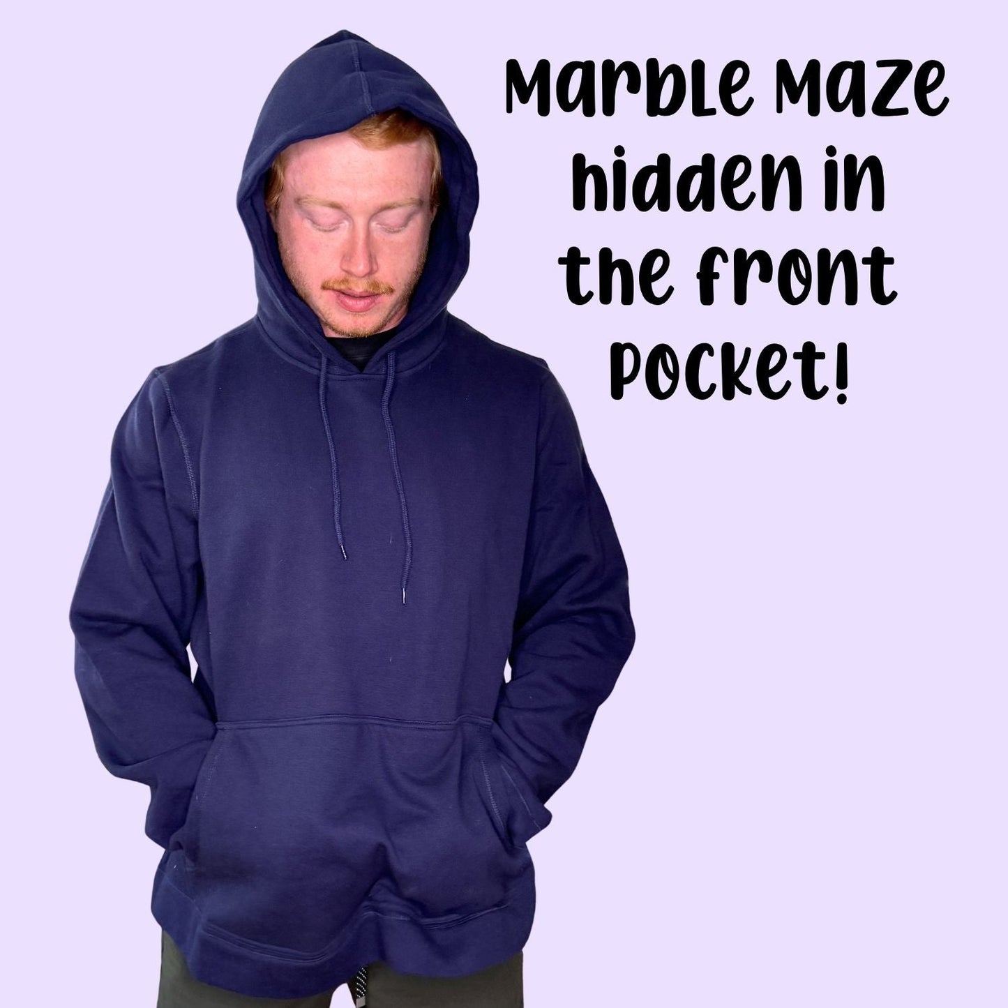 Adult Marble Maze Fidget Hoodie