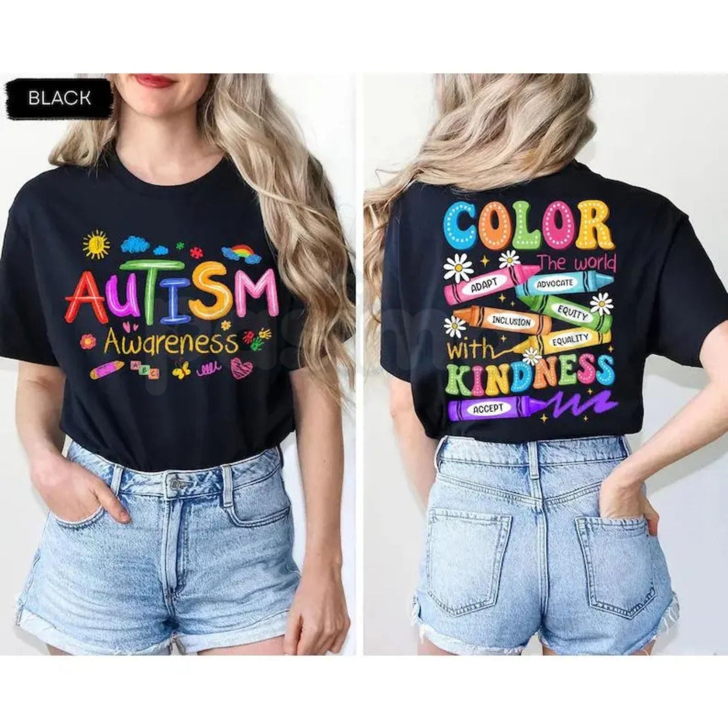 "SPED Teacher" 2-Sided Autism Awareness T-Shirt – Inclusive Educator Graphic Tee, Premium 100% Cotton Neurodiversity Top, Soft Lived-In Heavyweight Support Shirt, Made in USA