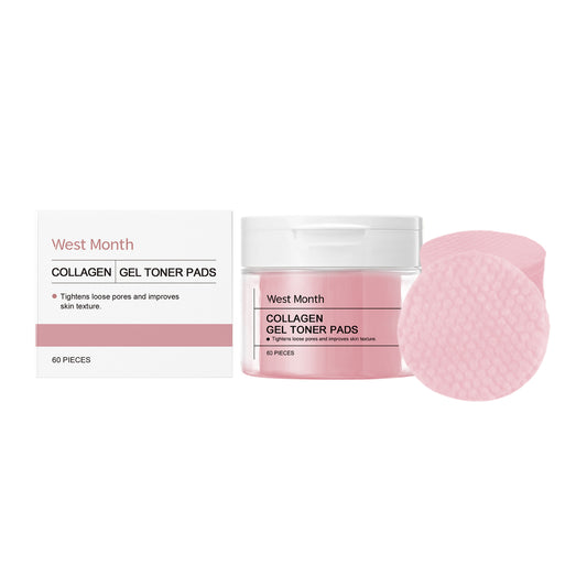 West&Month Collagen Cotton Pad Facial Brightening Moisturizing Gentle Skin Care Enhancing Elastic Nourishing Gasket