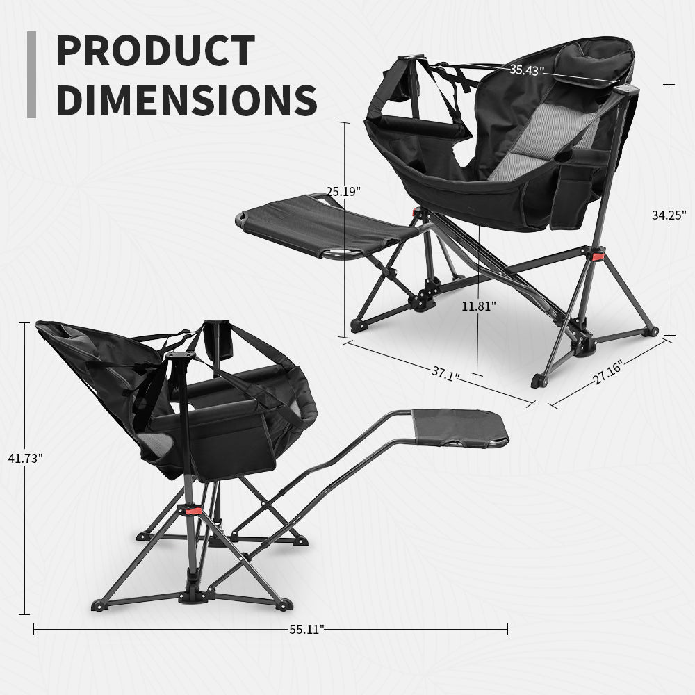 Ainfox 2 PCS Patio Furniture Patio Chair Swing Chair Hammock Chair For Indoor Outdoor
