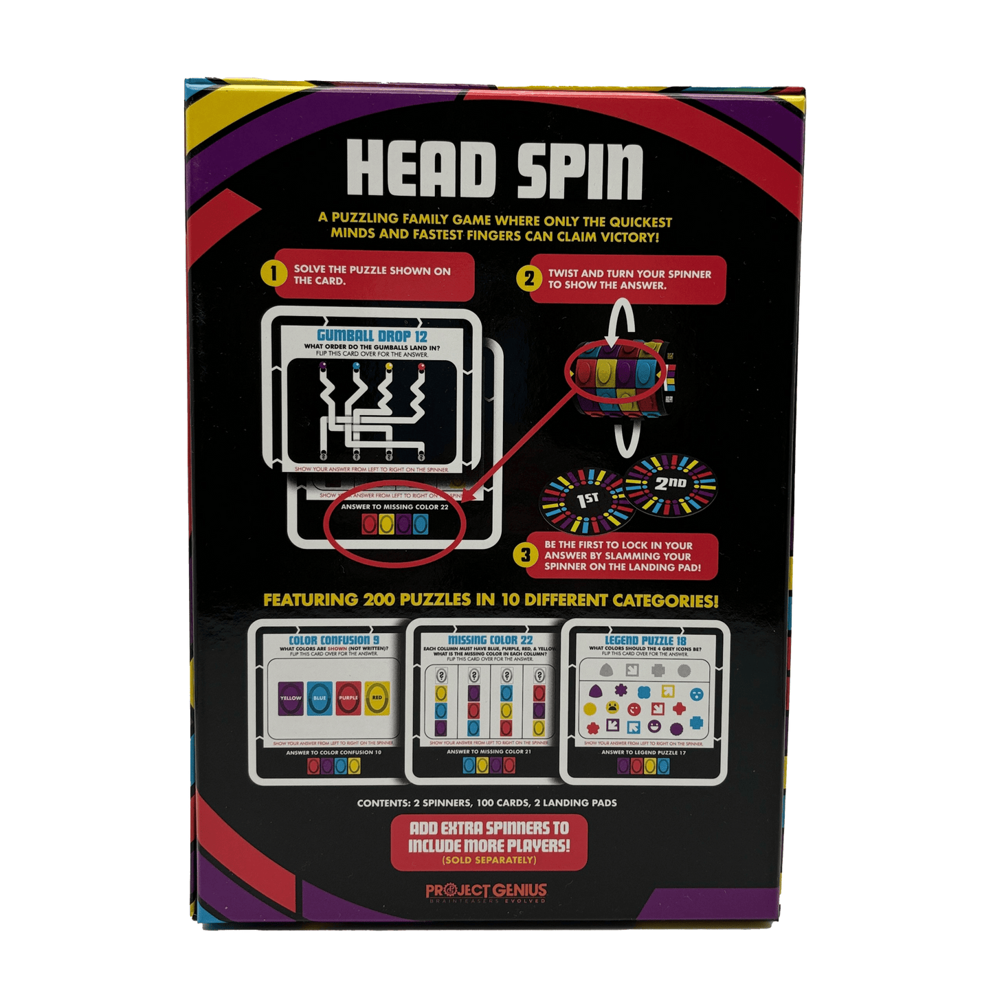 Head Spin Family Fidget Board Game