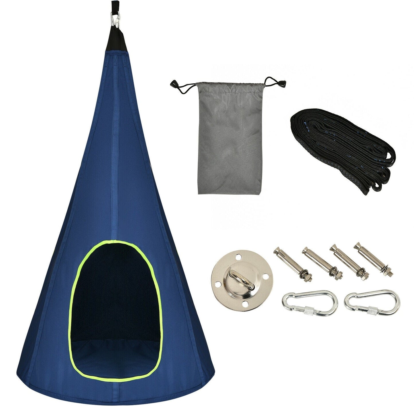 40 Inch Kids Nest Swing Chair Hanging Hammock Seat for Indoor Outdoor