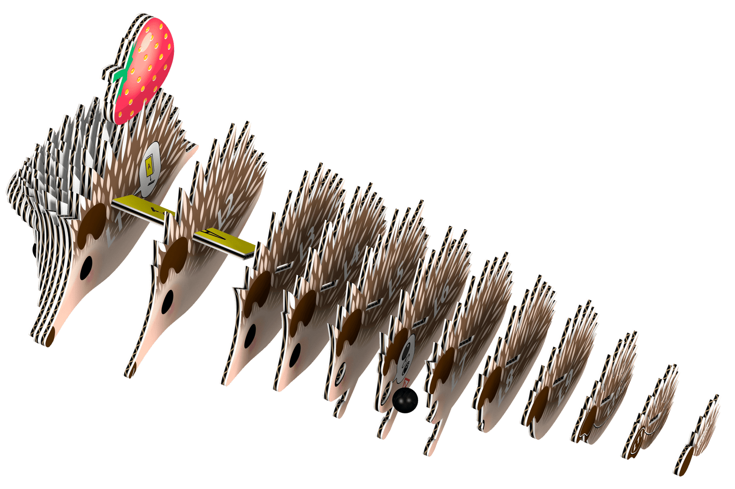 EUGY Hedgehog 3D Puzzle