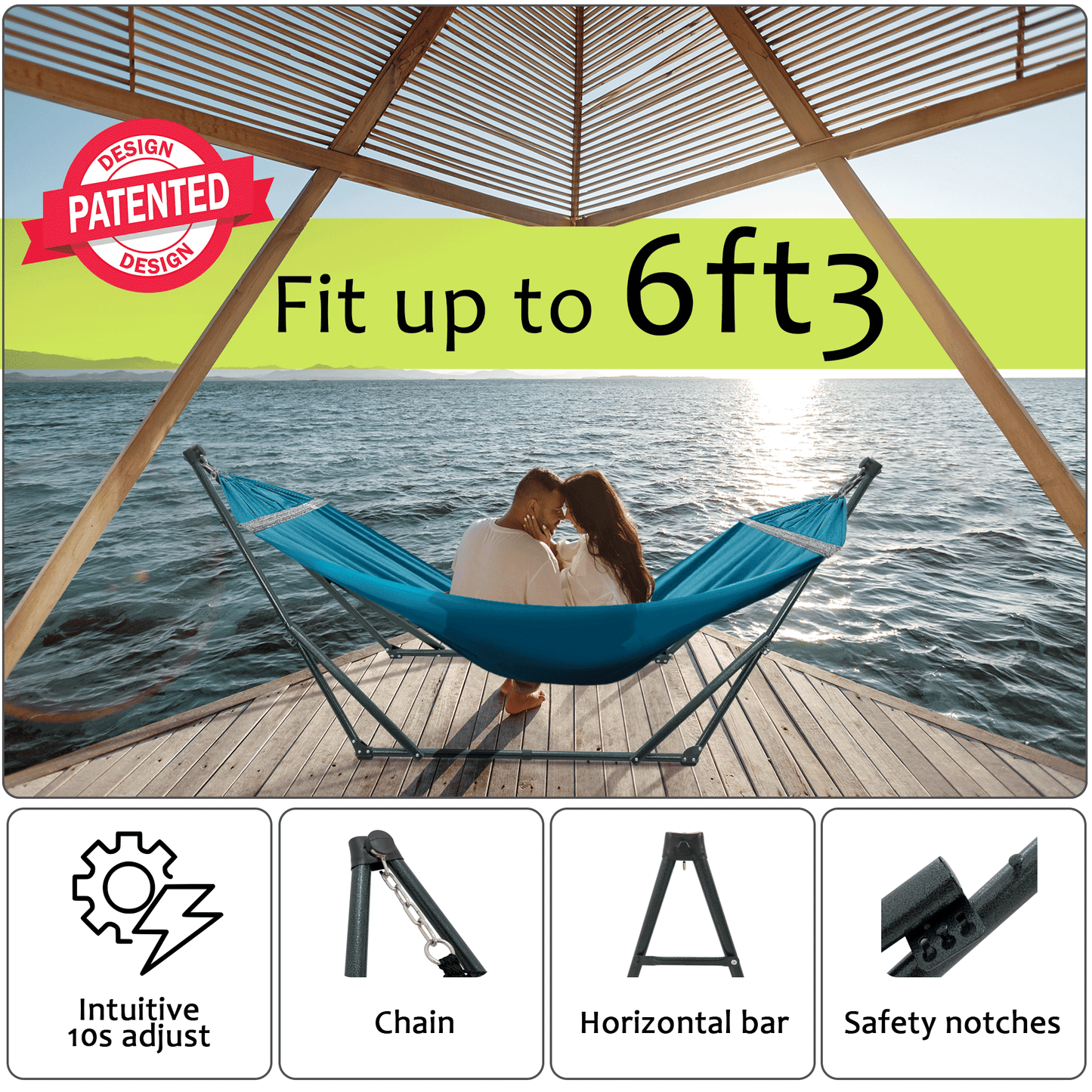 Tranquillo Universal Canvas Hammock Medium Size for Ultimate Comfort and Style