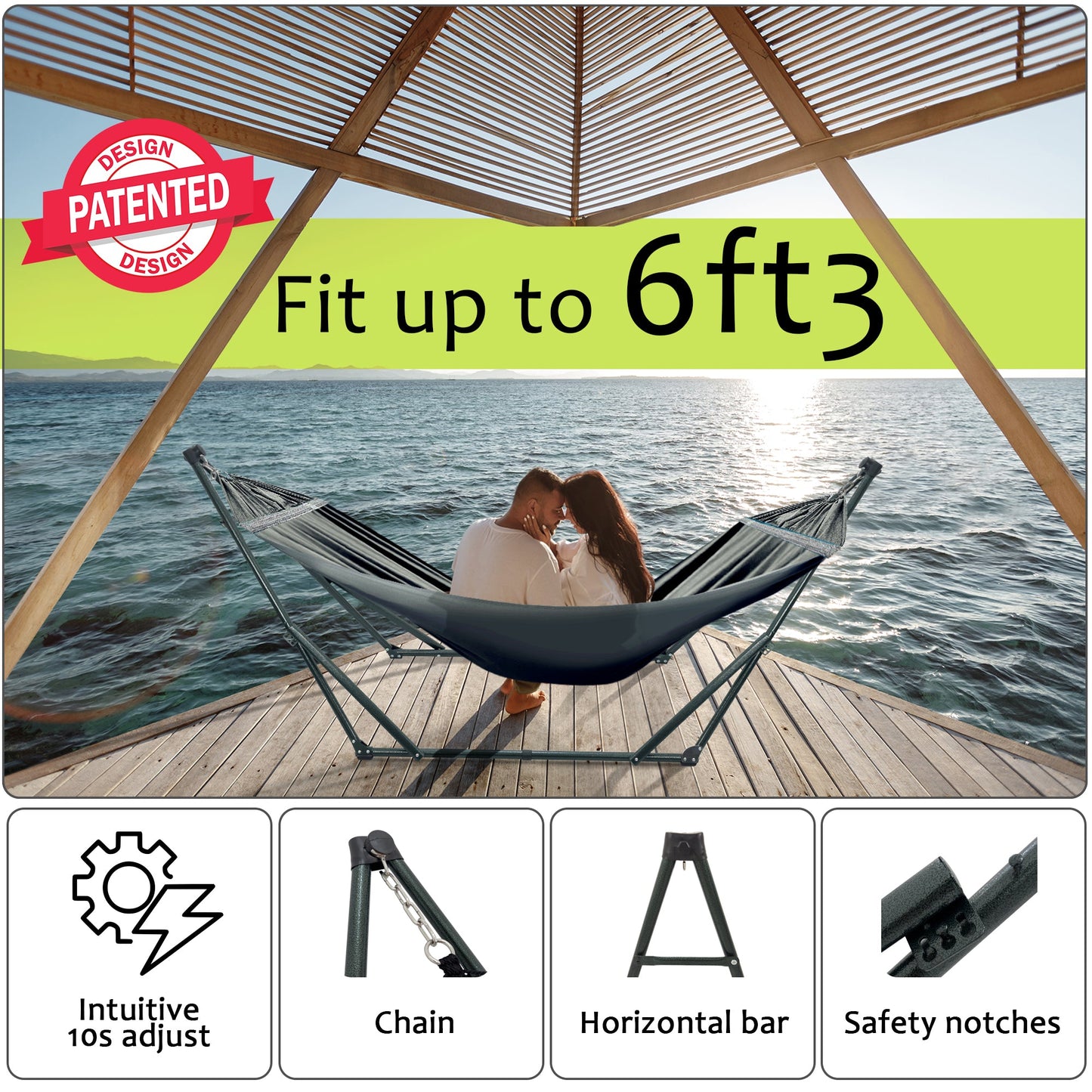 Tranquillo Universal Canvas Hammock Medium Size for Ultimate Comfort and Style