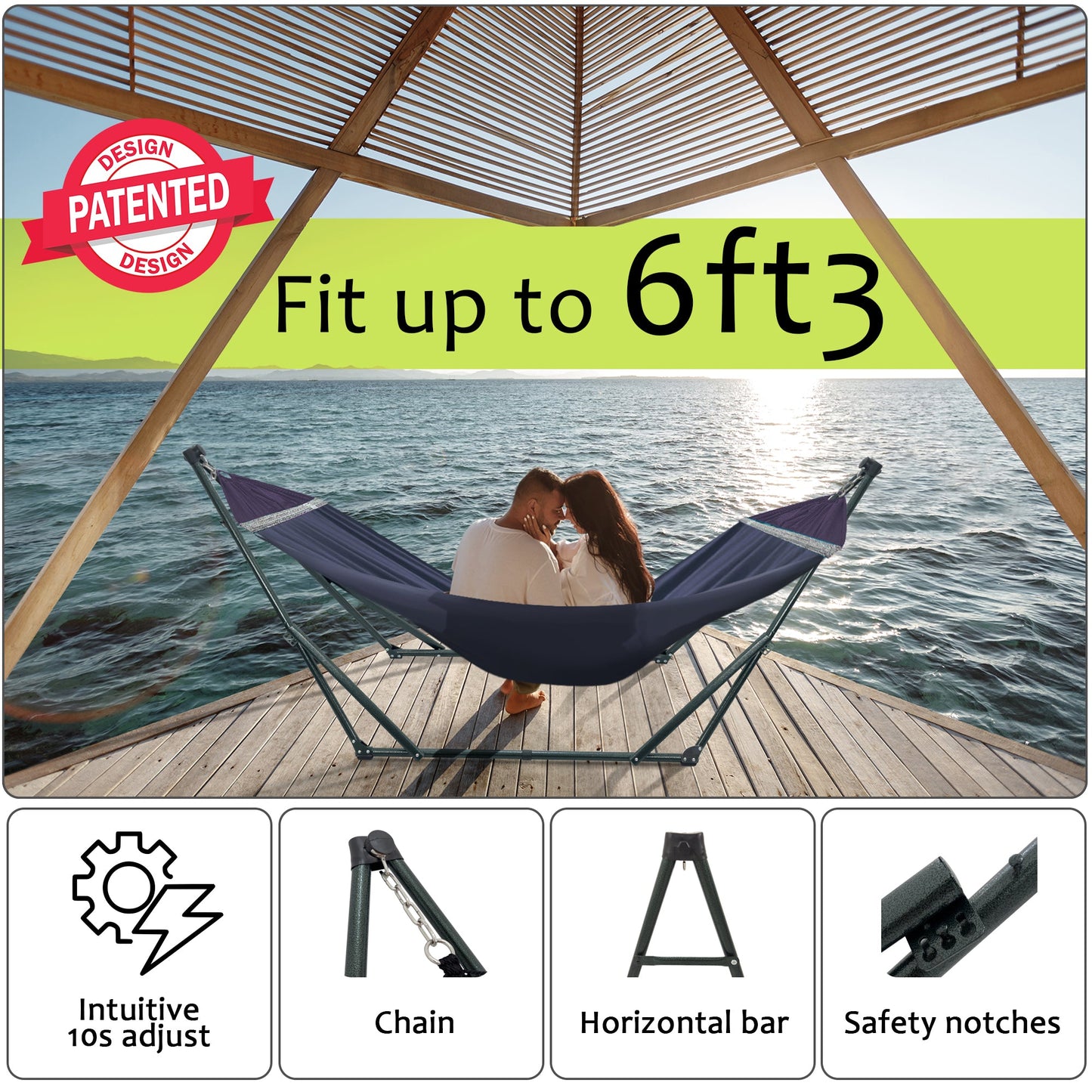 Tranquillo Universal Canvas Hammock Medium Size for Ultimate Comfort and Style