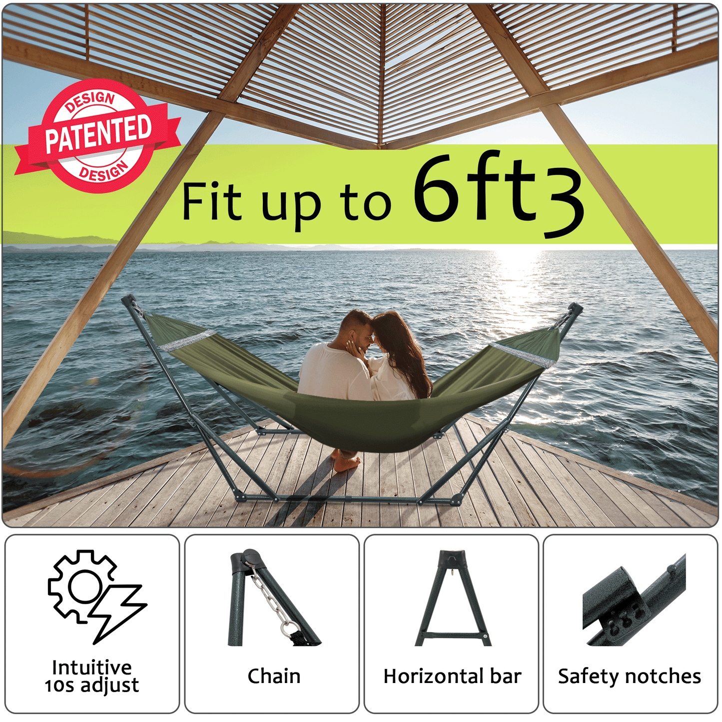 Tranquillo Universal Canvas Hammock Medium Size for Ultimate Comfort and Style