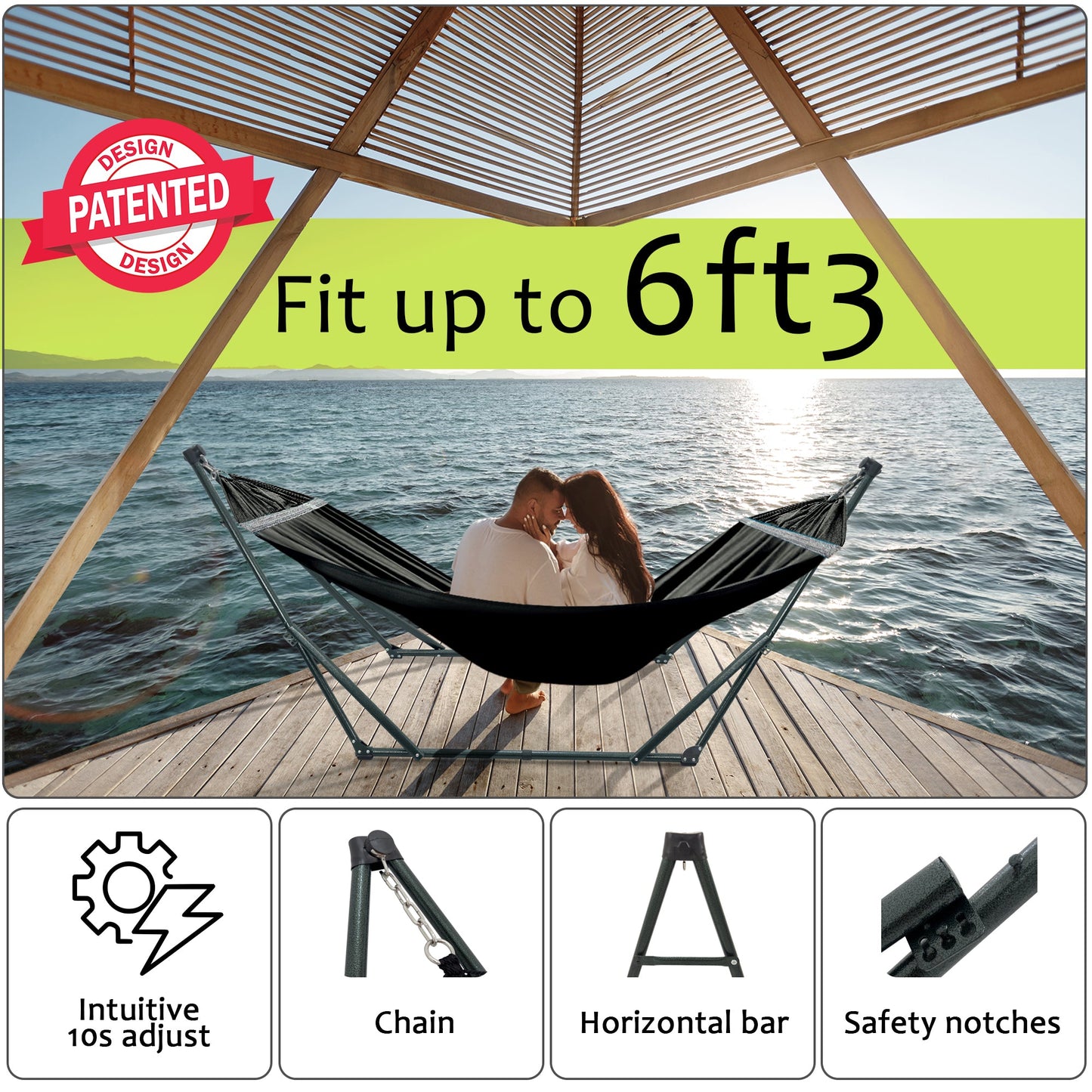 Tranquillo Universal Canvas Hammock Medium Size for Ultimate Comfort and Style