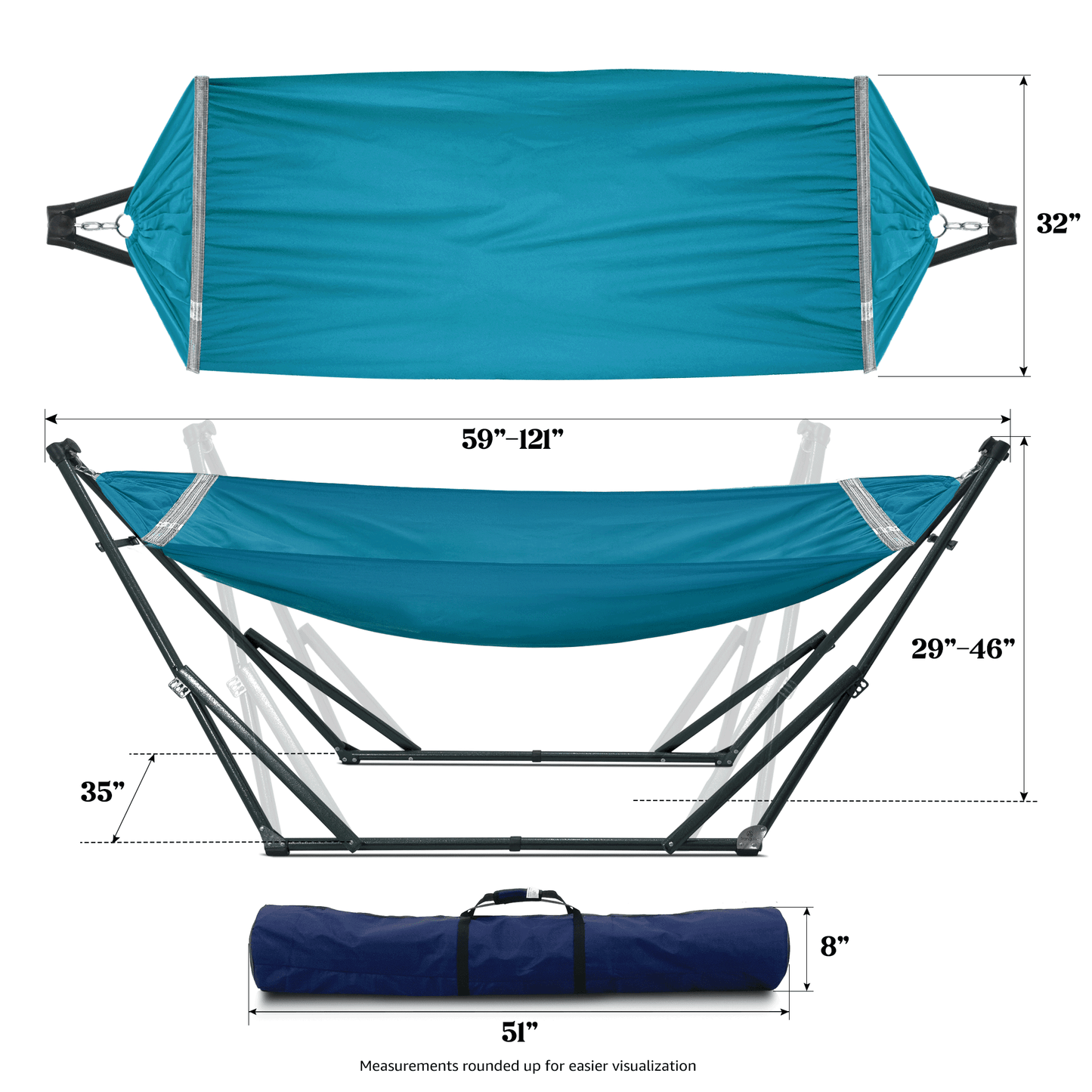 Tranquillo Universal Canvas Hammock Medium Size for Ultimate Comfort and Style