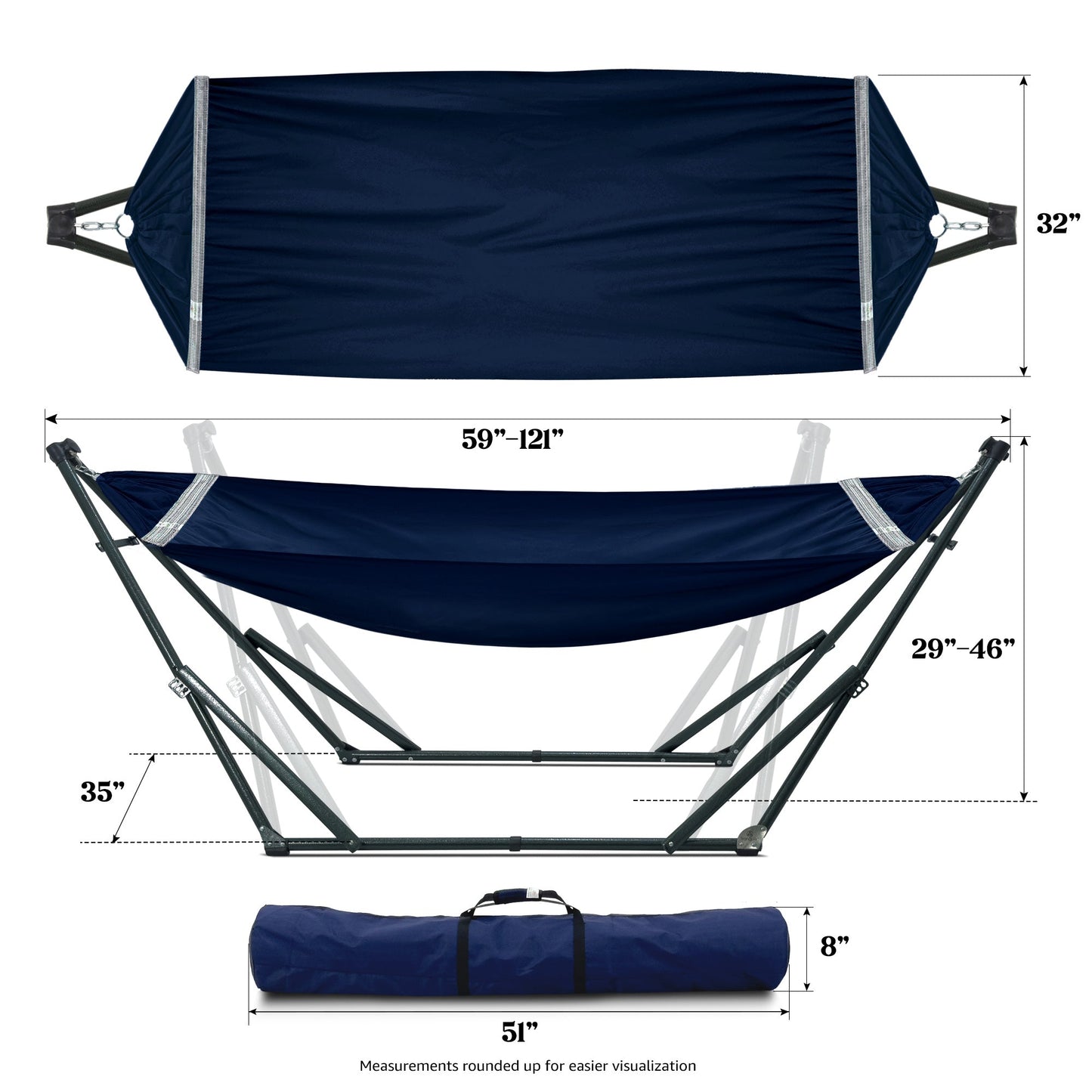 Tranquillo Universal Canvas Hammock Medium Size for Ultimate Comfort and Style