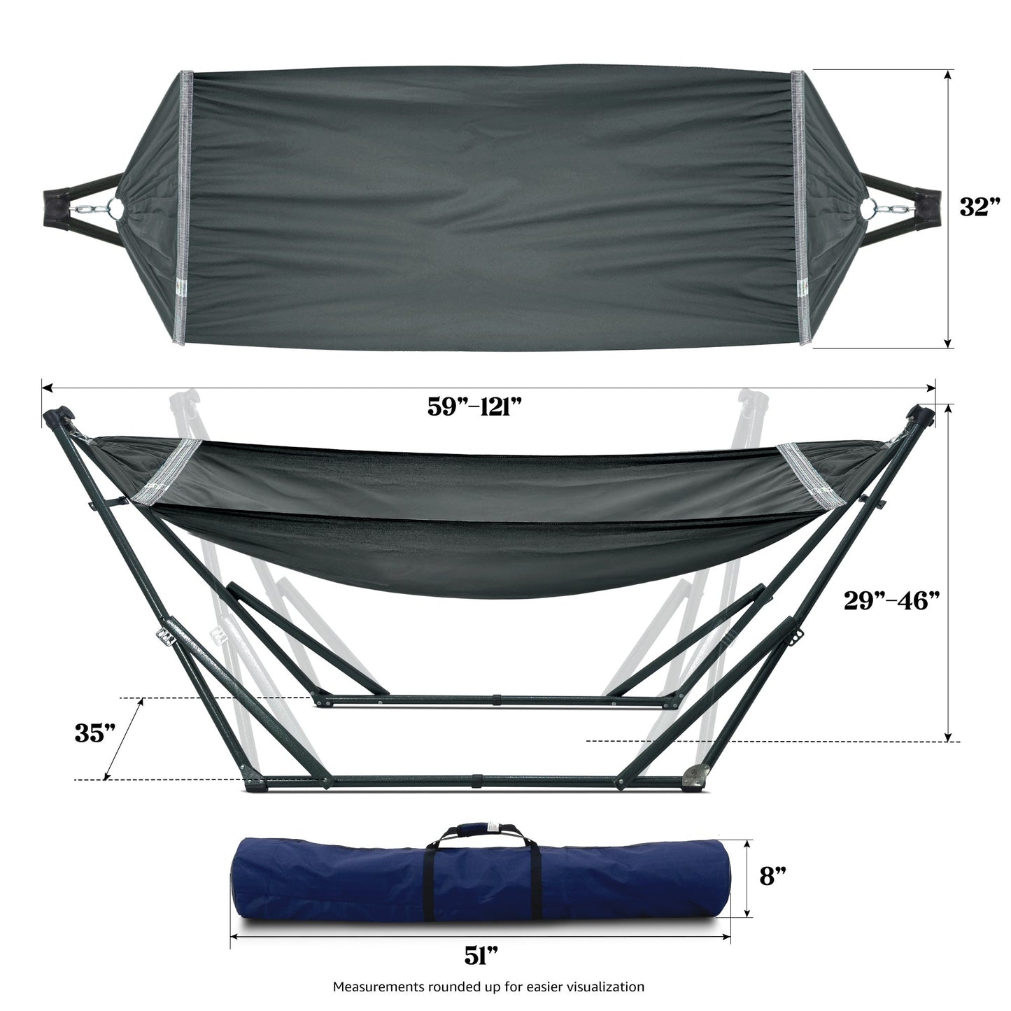Tranquillo Universal Canvas Hammock Medium Size for Ultimate Comfort and Style