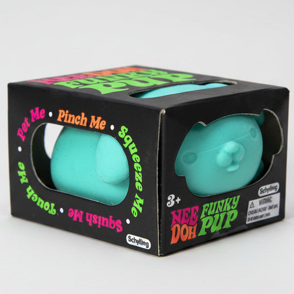 IN STOCK NOW: Schylling Nee-Doh Funky Pup Squishy: Blue