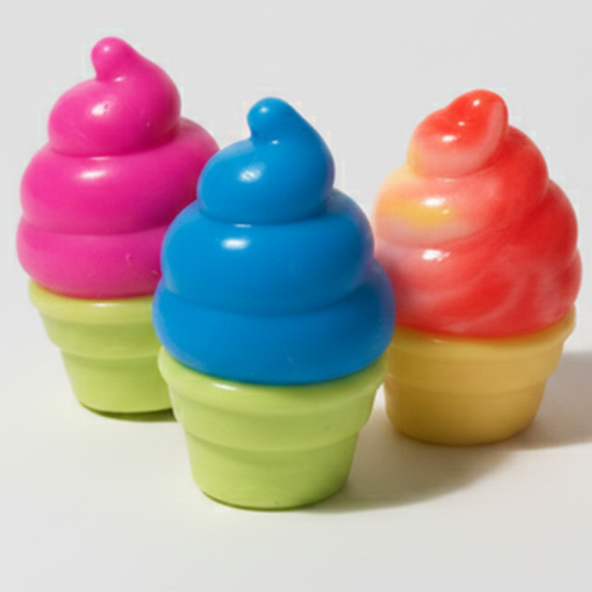Set of Three Creamy Ice Cream Cone Squishy (Slow Rising Squish)