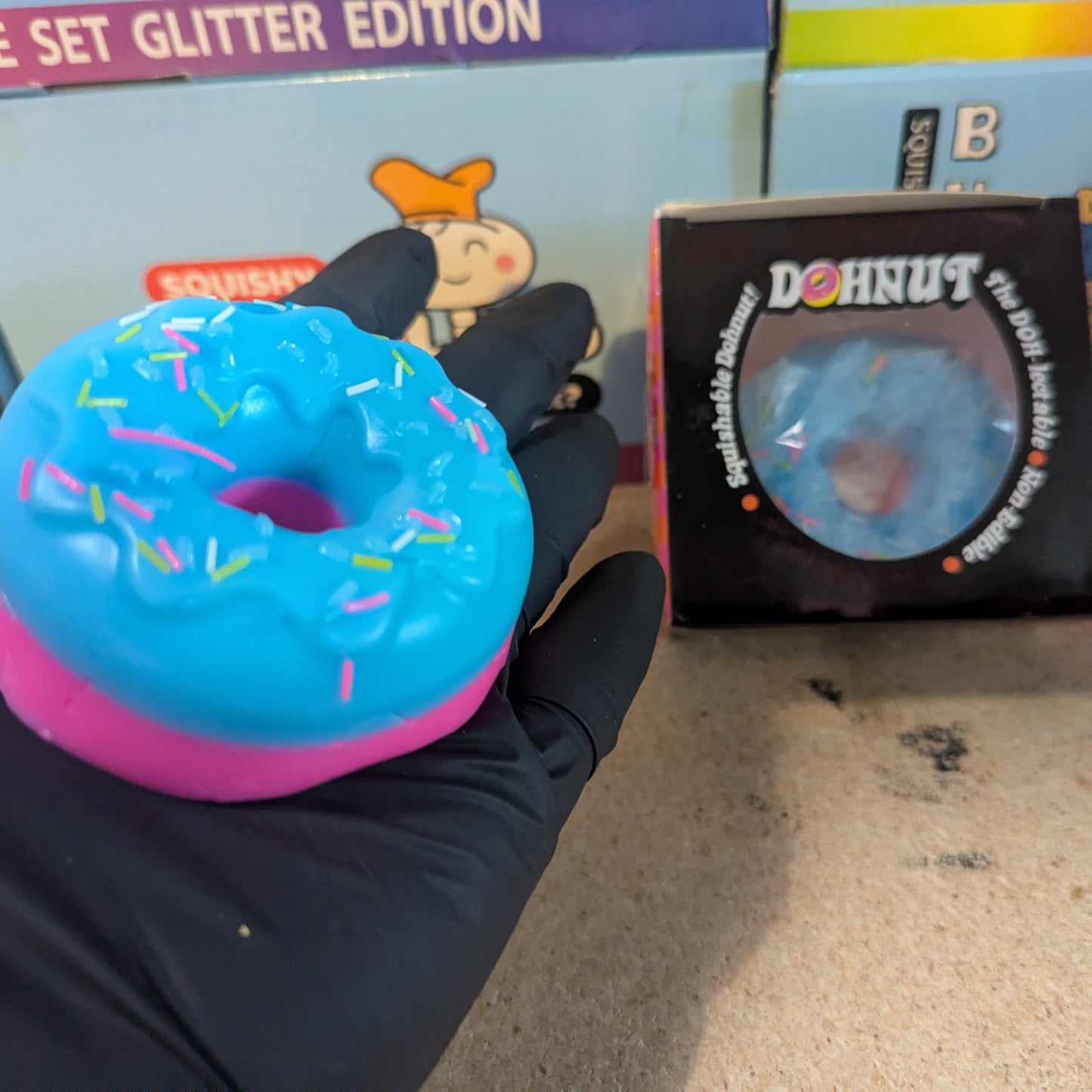 Blue and Pink Wannabe Dohnut (Gelatin Squish)