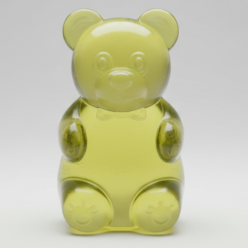 Yellow Gummy Bear Squish (Slow-Rising Squish)