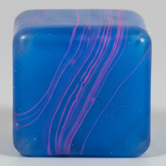 Blue vs Purple Swirl Squeeze Cube (Super Slow-Rising Squish)