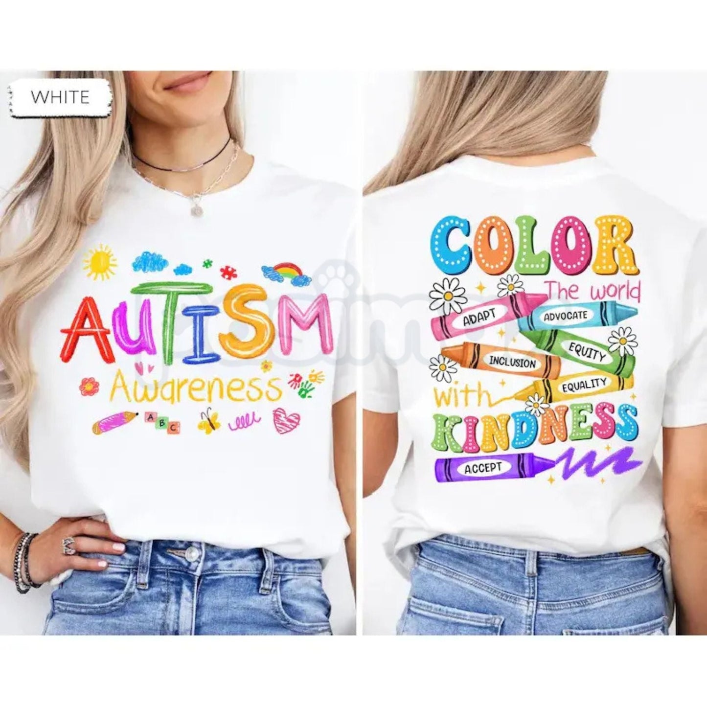 "SPED Teacher" 2-Sided Autism Awareness T-Shirt – Inclusive Educator Graphic Tee, Premium 100% Cotton Neurodiversity Top, Soft Lived-In Heavyweight Support Shirt, Made in USA