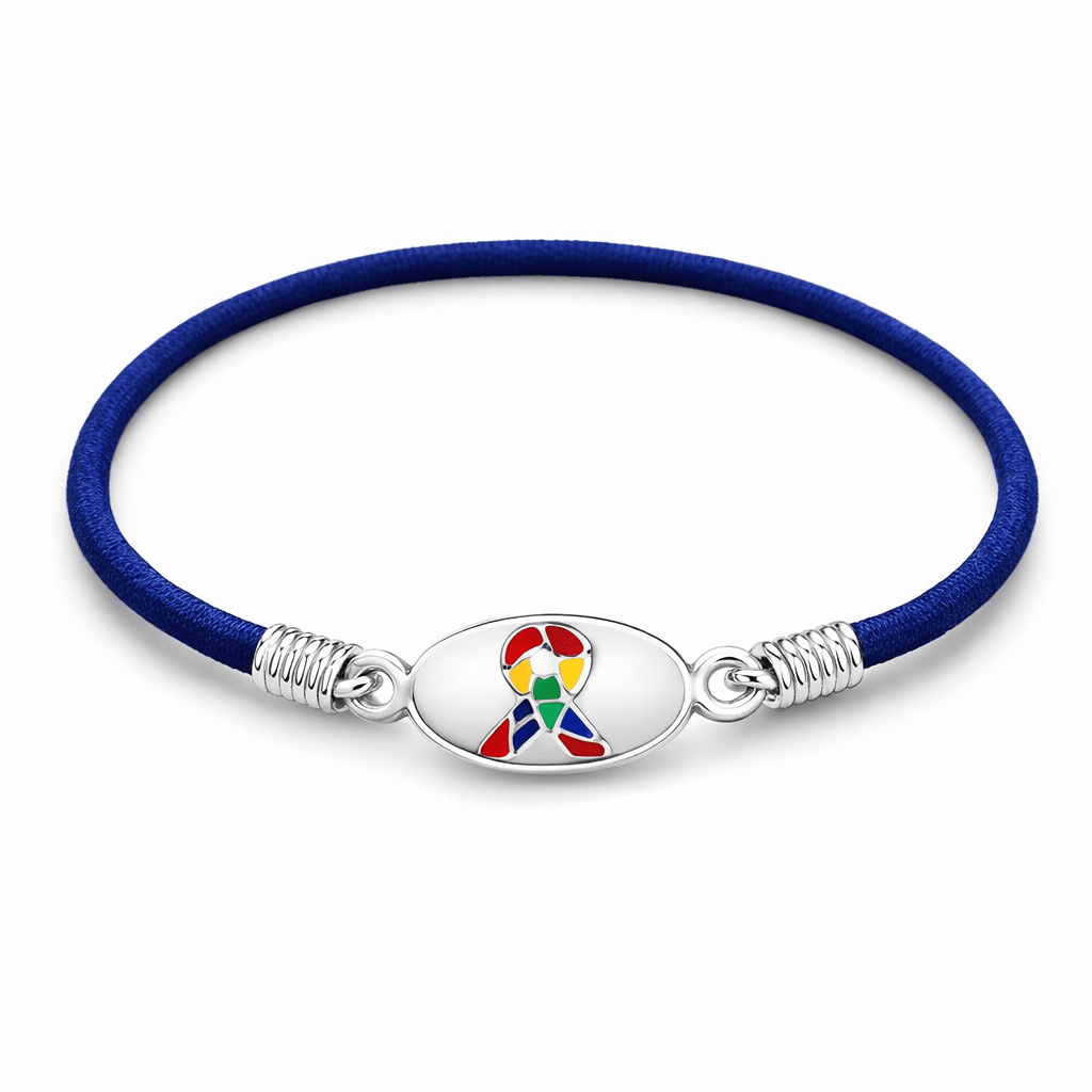 Autism Awareness Ribbon Stretch Bracelets