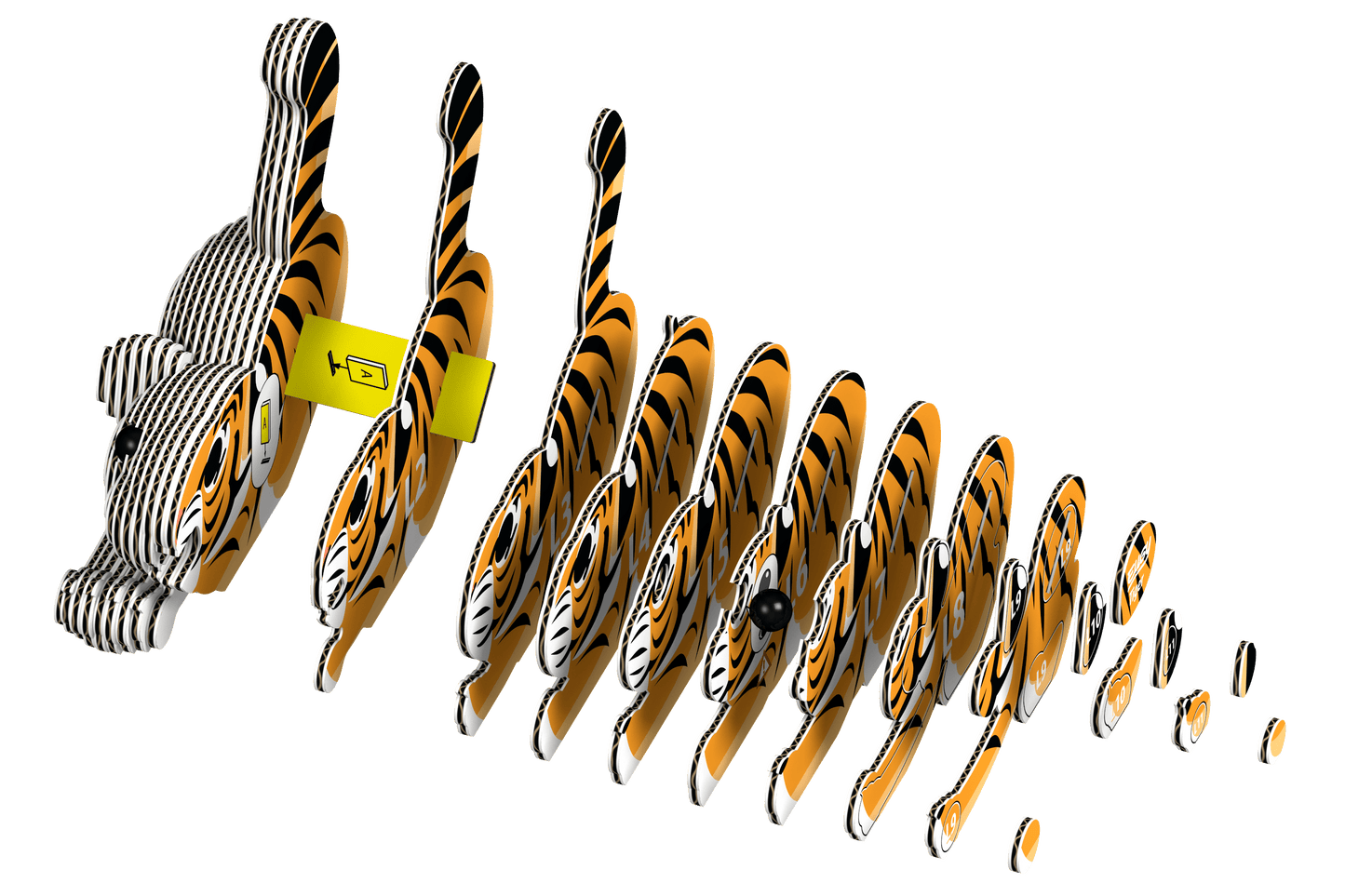 EUGY Tiger 3D Puzzle