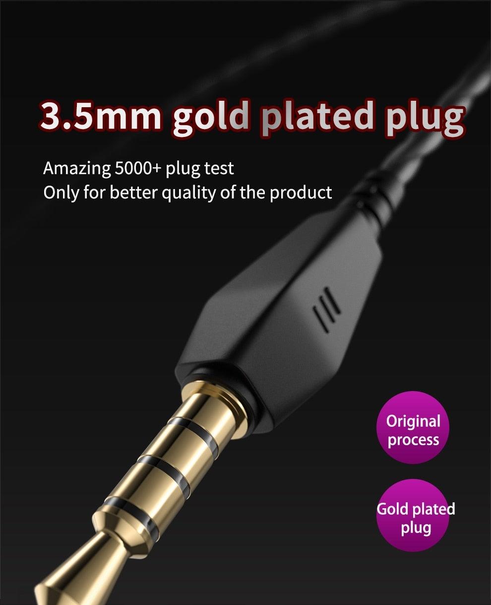 Gaming Headset Noise Cancelling Bass Surround Sound Over Ear,3.5mm Stereo Wired Headphones with Mic for Colorful 3.5mm In-Ear Earphone with Box Game Headset Bass Noise Cancelling Earbuds With Mic