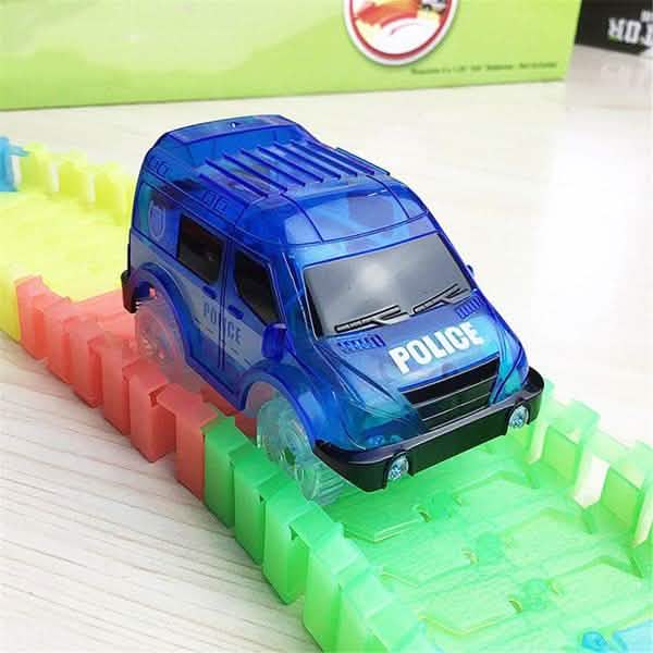 Light Up Toy Car Track Accessories Racing Car with 5 Flashing LED Lights