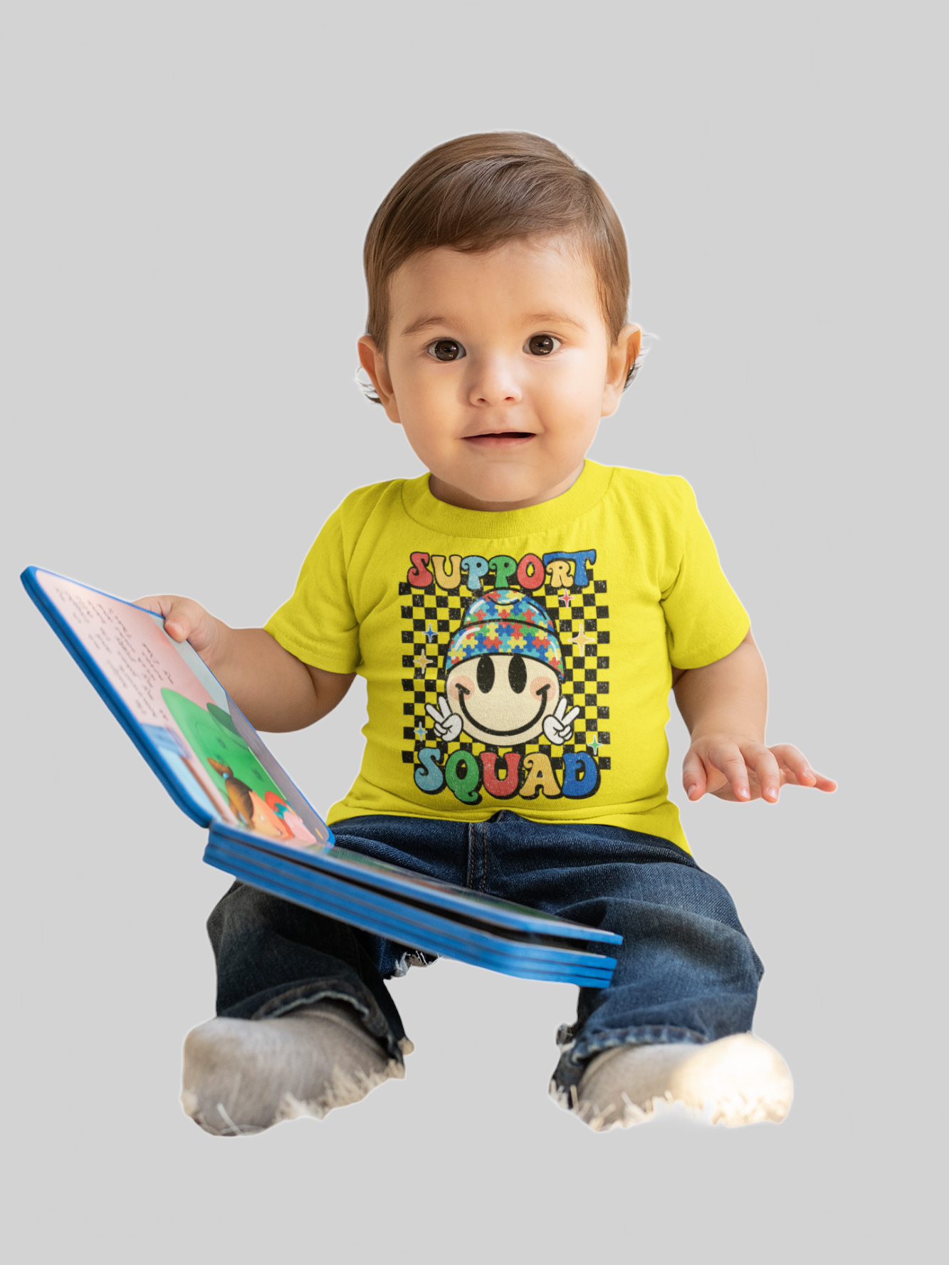 Toddler Boys Support Autism Squad Short Sleeve Premium T-Shirt