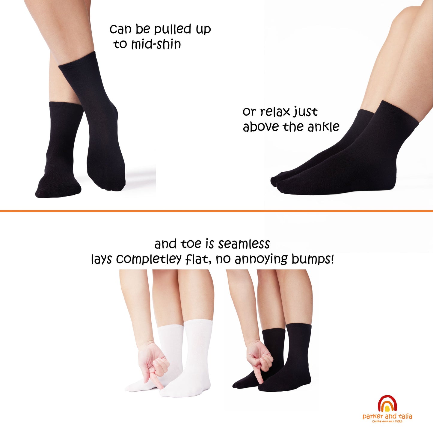 Crew SmoothToe™ Socks – 3 Pack (more color options inside)
