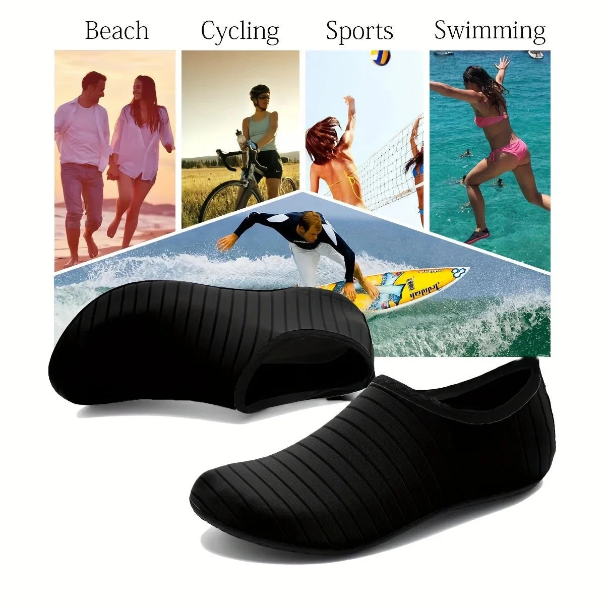 Unisex Quick-Dry Water Shoes | Anti-Slip Barefoot Swim Beach Socks