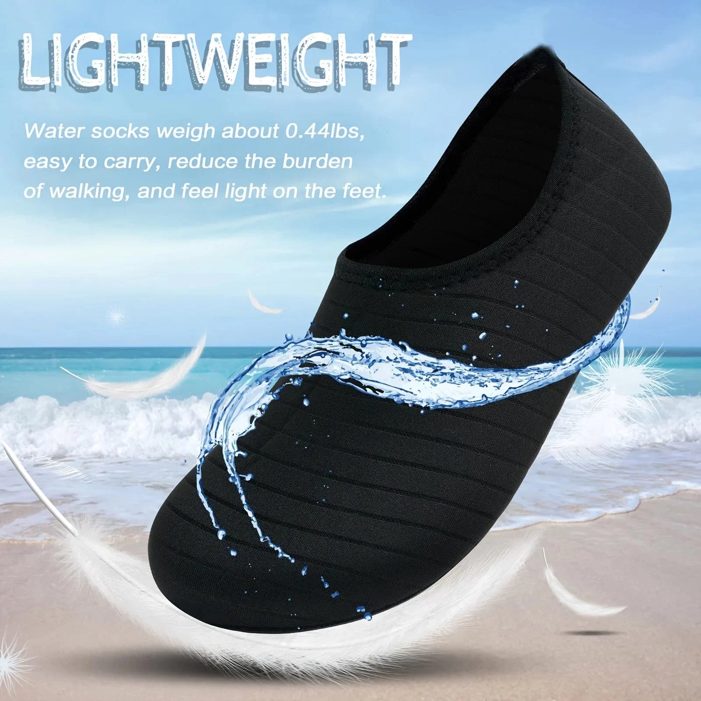 Unisex Quick-Dry Water Shoes | Anti-Slip Barefoot Swim Beach Socks