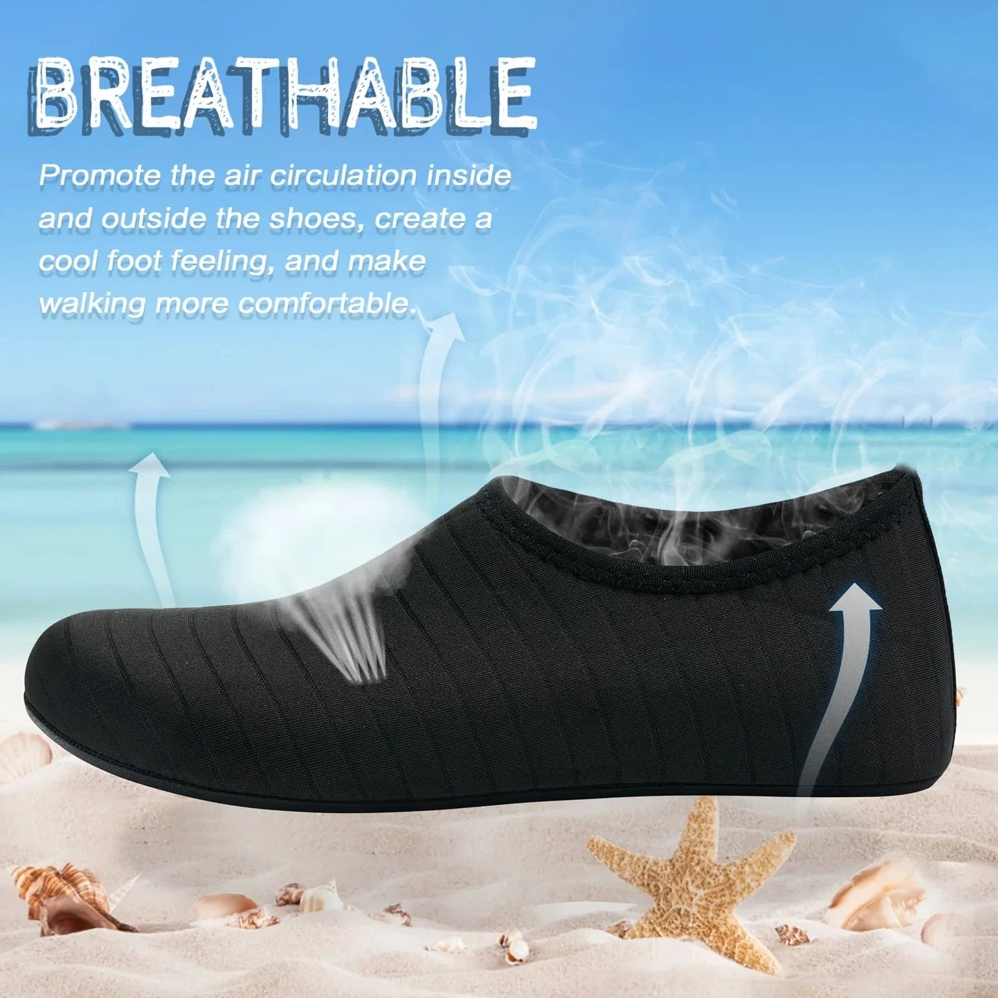 Unisex Quick-Dry Water Shoes | Anti-Slip Barefoot Swim Beach Socks